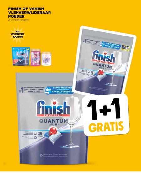 Finish   vaatwasmiddel, vlekkenverwijderaar folder aanbieding bij  Jumbo - details