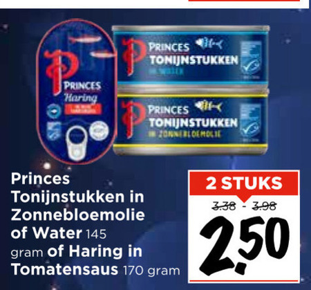 Princes   tonijn in blik folder aanbieding bij  Vomar - details