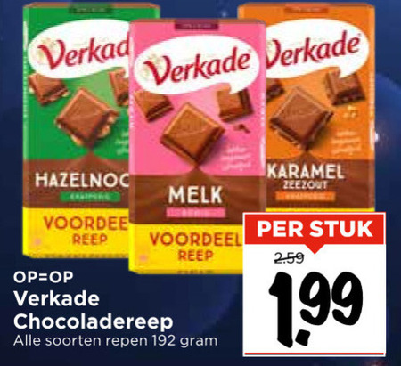 Verkade   chocolade folder aanbieding bij  Vomar - details