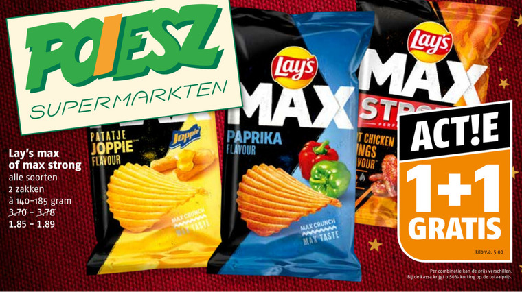 Lays   chips folder aanbieding bij  Poiesz - details