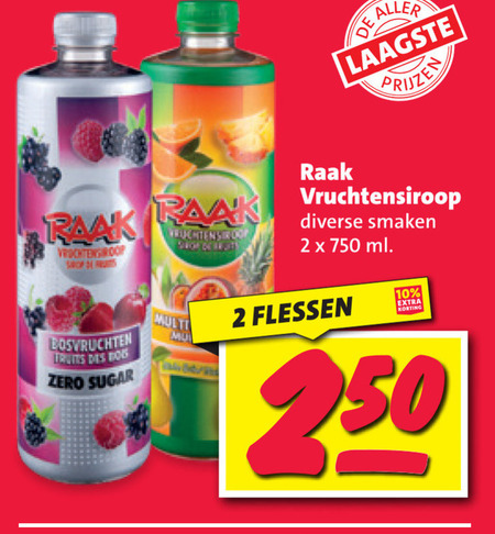 Raak   limonadesiroop folder aanbieding bij  Nettorama - details