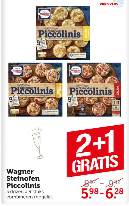 Wagner   diepvriespizza folder aanbieding bij  Coop - details