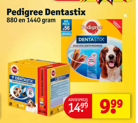 Pedigree Dentastix   hondensnacks folder aanbieding bij  Kruidvat - details