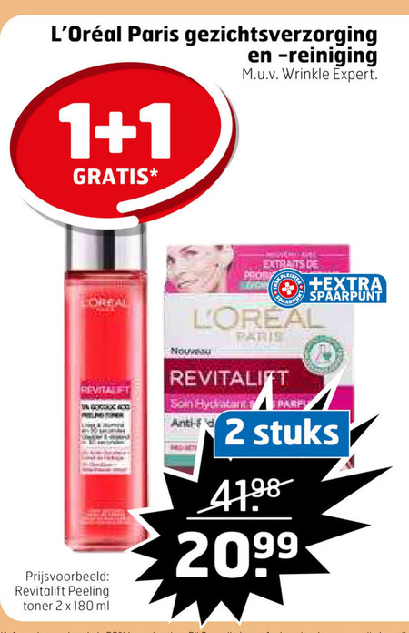 L Oreal   nachtcreme, dagcreme folder aanbieding bij  Trekpleister - details