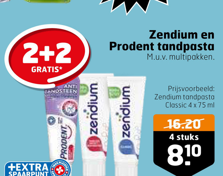 Prodent   tandpasta folder aanbieding bij  Trekpleister - details