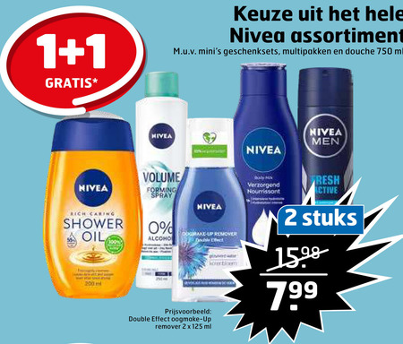 Nivea   bodylotion, douchegel folder aanbieding bij  Trekpleister - details