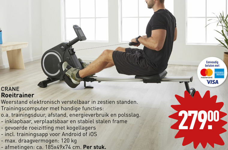 Lijm computer ego roeitrainer folder aanbieding bij Aldi - details