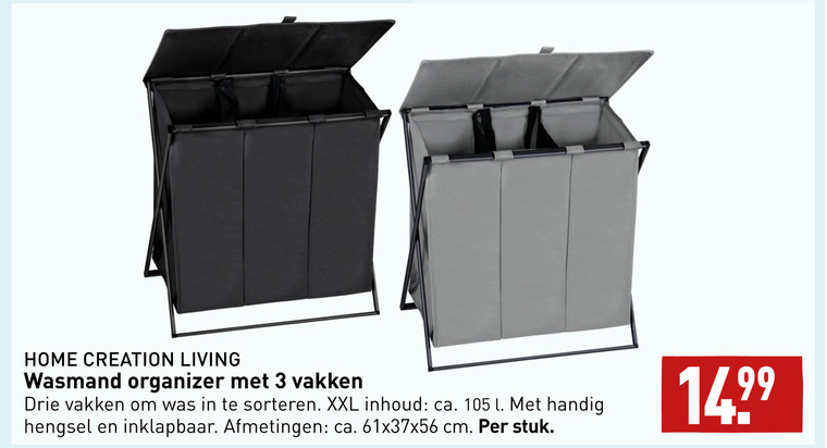 exegese Dapperheid Dijk wasmand folder aanbieding bij Aldi - details