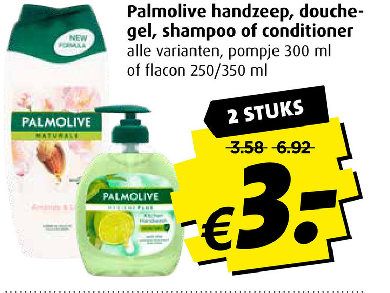 Palmolive   douchegel, shampoo folder aanbieding bij  Boni - details