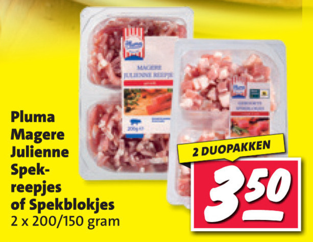 Pluma   spekreepjes, spekblokjes folder aanbieding bij  Nettorama - details