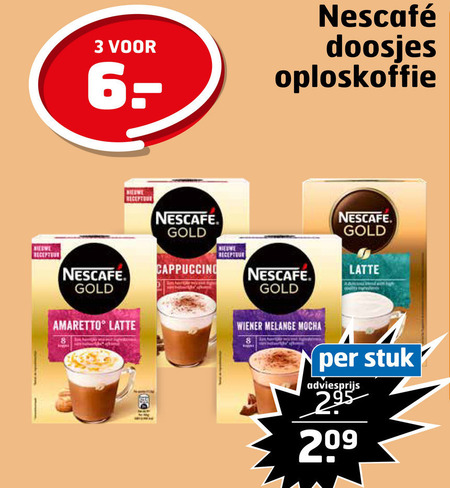 Nescafe   oploskoffie folder aanbieding bij  Trekpleister - details