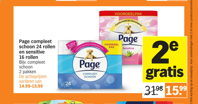 Page   toiletpapier folder aanbieding bij  Albert Heijn - details