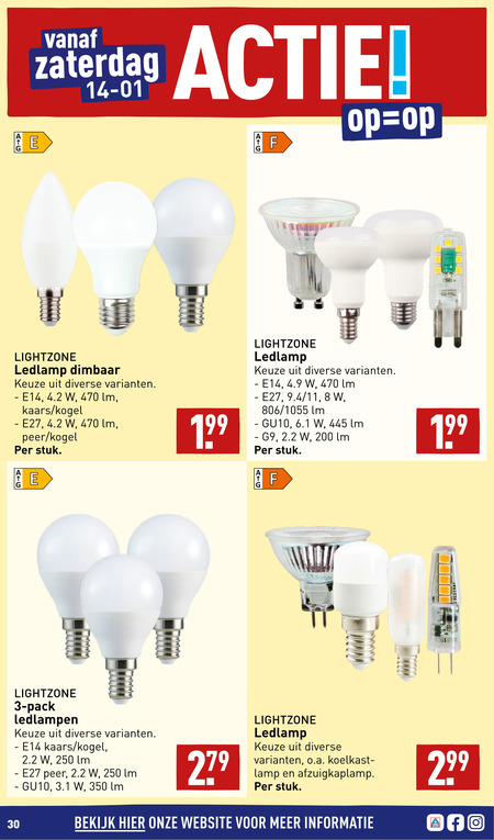 lamp aanbieding bij Aldi -