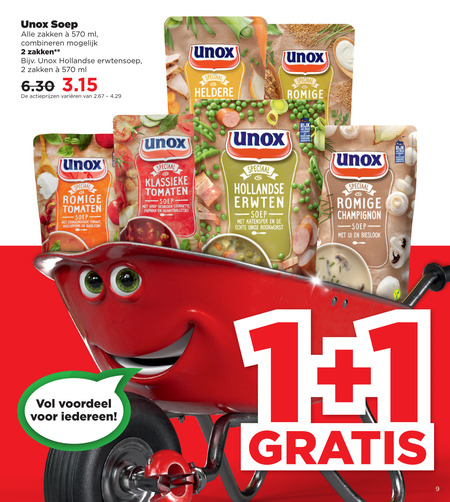 Unox   soep folder aanbieding bij  Plus - details