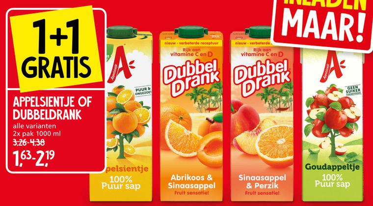 Appelsientje   fruitdrank folder aanbieding bij  Jan Linders - details