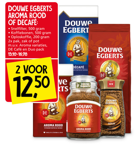 Douwe Egberts   koffiepad, koffiebonen folder aanbieding bij  Jan Linders - details