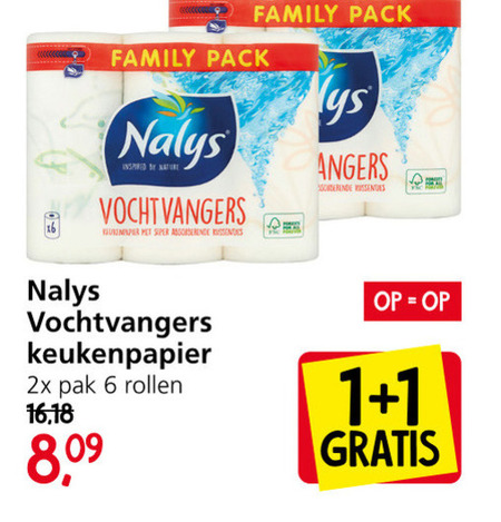 Nalys   keukenpapier folder aanbieding bij  Jan Linders - details