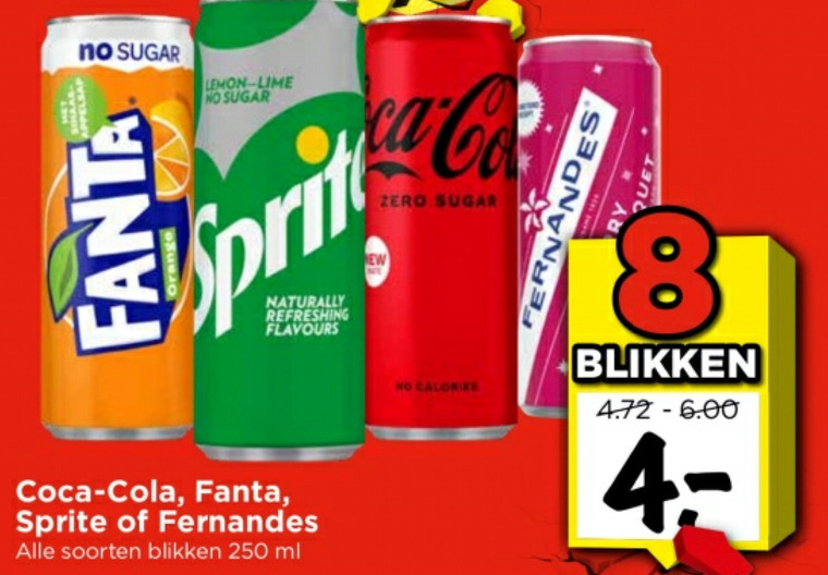 Coca-Cola   cola, frisdrank folder aanbieding bij  Vomar - details