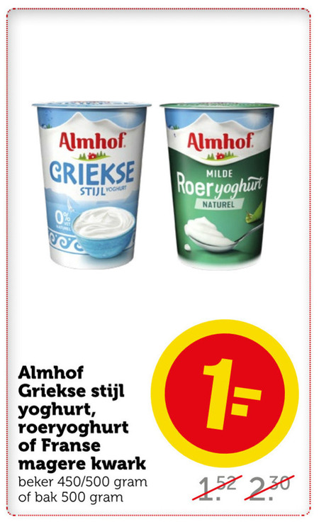 Almhof   vruchtenyoghurt, kwark folder aanbieding bij  Coop - details