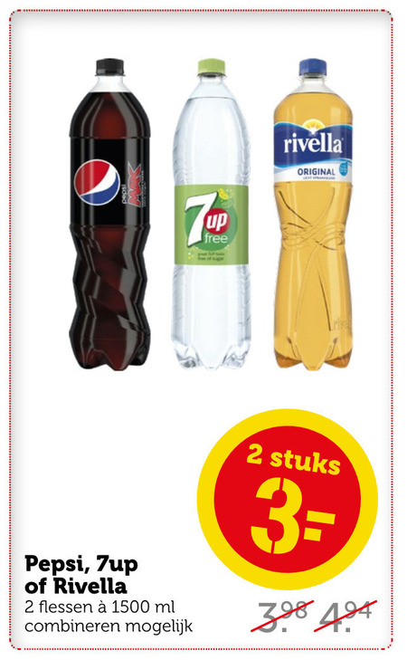 Pepsi   frisdrank, cola folder aanbieding bij  Coop - details