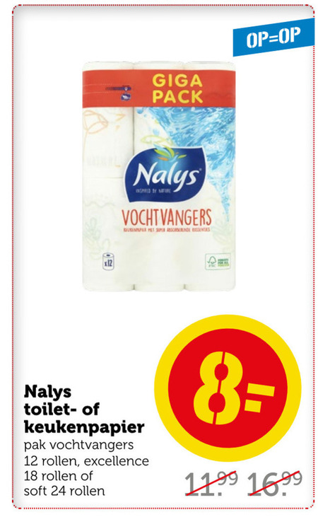 Nalys   toiletpapier, keukenpapier folder aanbieding bij  Coop - details