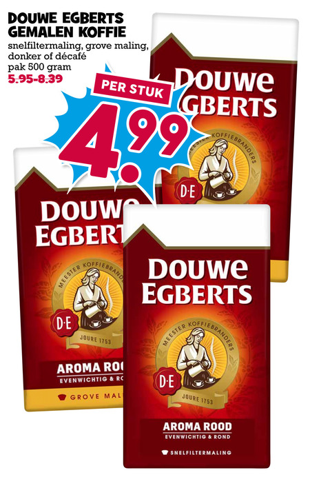 Douwe Egberts   koffie folder aanbieding bij  Boons Markt - details