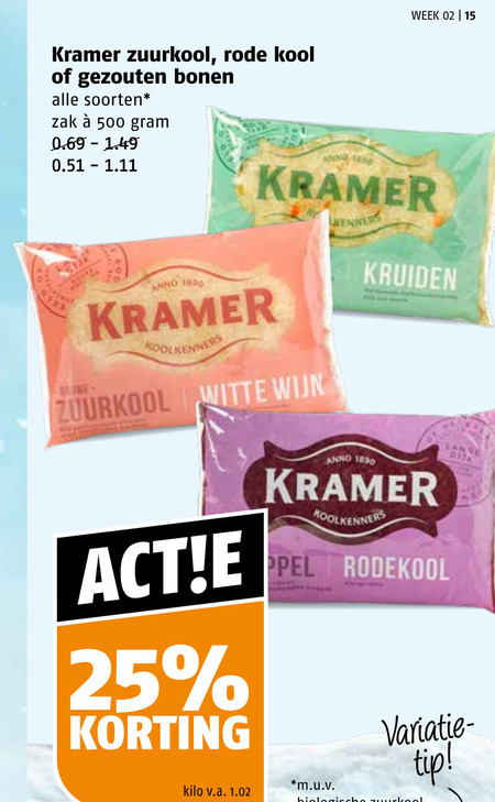 Kramer   zuurkool folder aanbieding bij  Poiesz - details