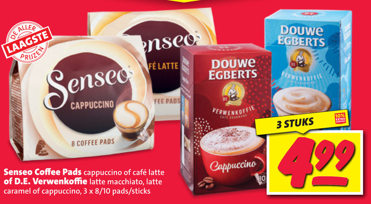 Douwe Egberts   koffiepad, oploskoffie folder aanbieding bij  Nettorama - details