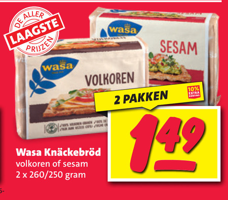 Wasa   knackebrod folder aanbieding bij  Nettorama - details