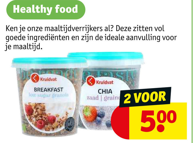 voedingssupplement folder aanbieding bij Kruidvat details