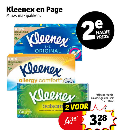 Page   zakdoek, tissue folder aanbieding bij  Kruidvat - details