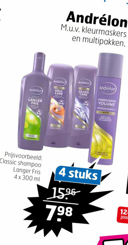 Andrelon   conditioner, droogshampoo folder aanbieding bij  Trekpleister - details