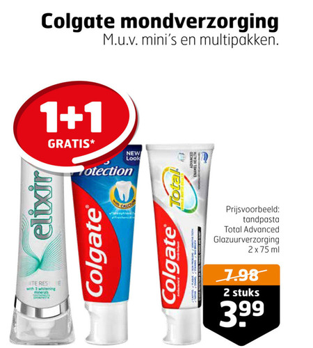 Colgate   tandenborstel, tandpasta folder aanbieding bij  Trekpleister - details