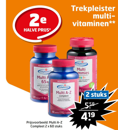 Trekpleister Huismerk   multivitaminen folder aanbieding bij  Trekpleister - details