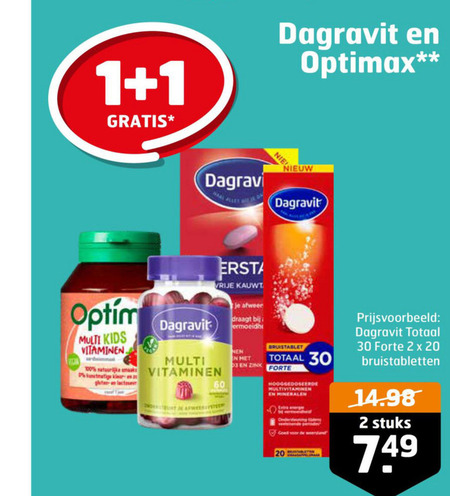 Optimax   voedingssupplement, multivitaminen folder aanbieding bij  Trekpleister - details