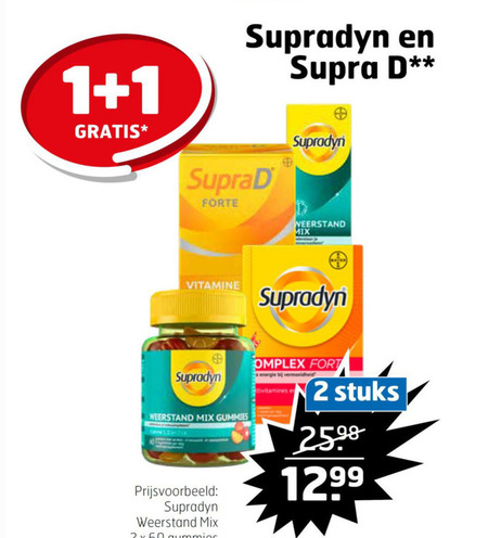 SupraD   vitamine, multivitaminen folder aanbieding bij  Trekpleister - details