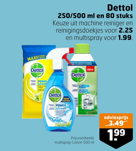 Dettol   allesreiniger, vochtige schoonmaakdoekjes folder aanbieding bij  Trekpleister - details