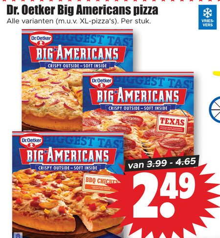 Dr Oetker   diepvriespizza folder aanbieding bij  Dirk - details