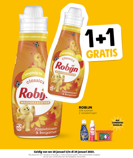 Robijn   wasmiddel, wasverzachter folder aanbieding bij  Jumbo - details