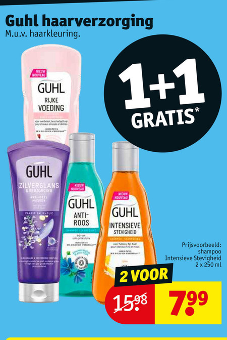 Guhl   shampoo, haarverzorging folder aanbieding bij  Kruidvat - details