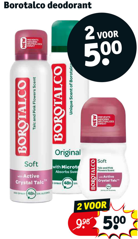 Borotalco   deodorant folder aanbieding bij  Kruidvat - details