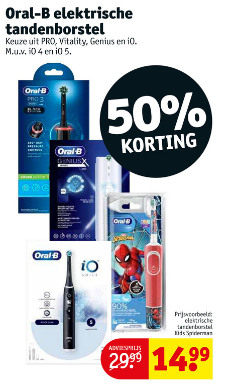 Braun Oral-B   electrische tandenborstel folder aanbieding bij  Kruidvat - details