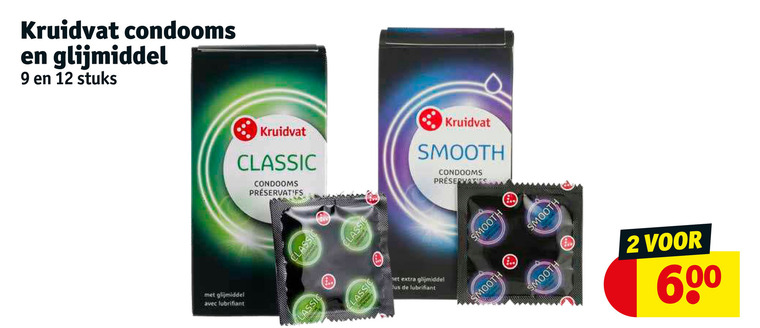 Kruidvat Huismerk   glijmiddel, condooms folder aanbieding bij  Kruidvat - details