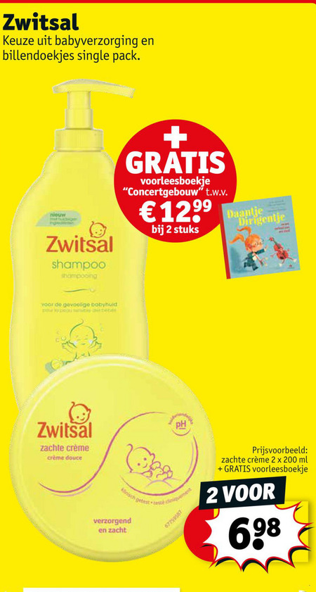 Berucht klep Larry Belmont Zwitsal babyshampoo, babyverzorging folder aanbieding bij Kruidvat - details