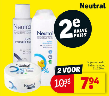 Neutral   douchegel, shampoo folder aanbieding bij  Kruidvat - details