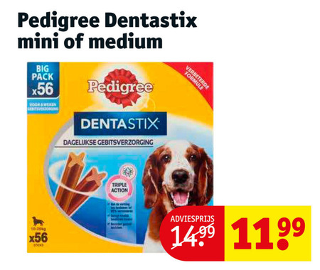 Pedigree Dentastix   hondensnacks folder aanbieding bij  Kruidvat - details