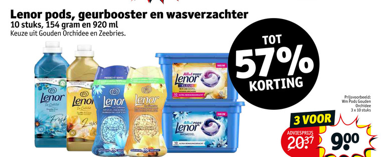 Lenor   wasverzachter, wasmiddel folder aanbieding bij  Kruidvat - details