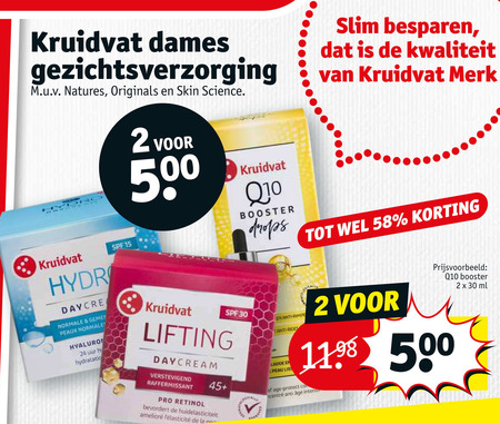 Kruidvat Huismerk   gezichtsverzorging folder aanbieding bij  Kruidvat - details