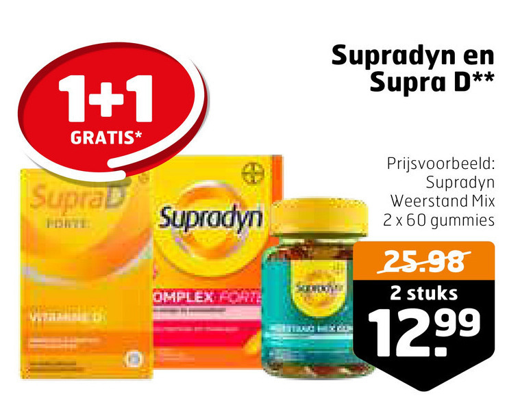 SupraD   multivitaminen folder aanbieding bij  Trekpleister - details