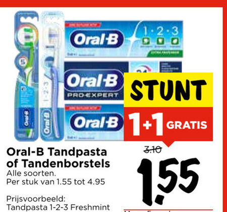 Oral-B   tandenborstel, tandpasta folder aanbieding bij  Vomar - details